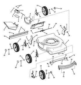 Deck Assembly - Bt2265fc Diagram and Parts List for 7800323-BT2265FC 2008 Briggs and Stratton Lawn Mower
